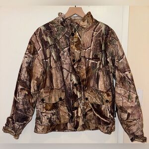Realtree Mad Dog Gear Thinsulate Camouflage Full Zip Up Jacket Size Medium